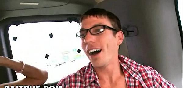  BAIT BUS - Nerdy Straight Guy Named Davyd Gets Tricked By Steven Ponce and Vanessa Foxxx